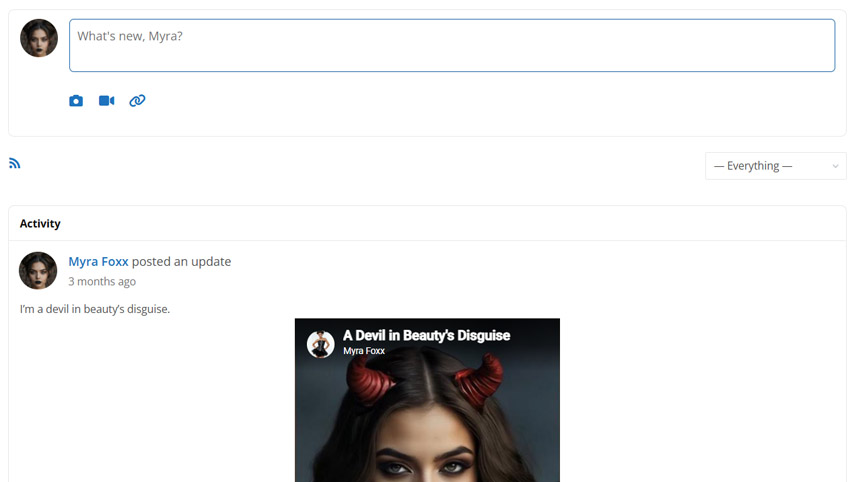 Promote your work on the activity feed